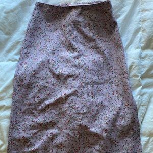 RARE BRANDY PURPLE MIDI SKIRT.
